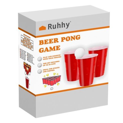 Ruhhy Beer Pong játék – 50 csésze