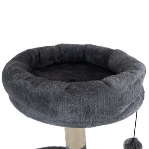 Purlov Macskatorony 3 szintes - 71 cm, szürke 