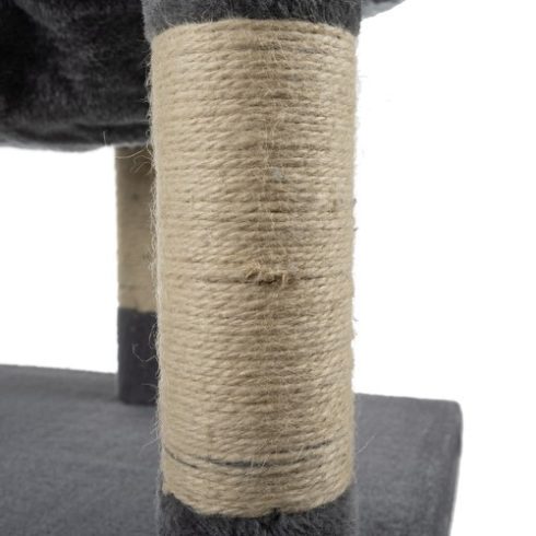Purlov Macskatorony 3 szintes - 71 cm, szürke 
