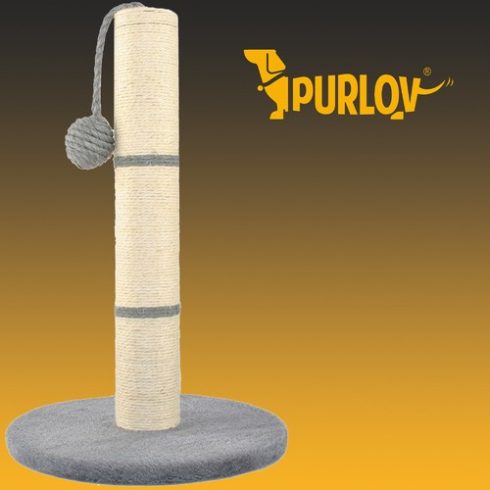 Purlov macska kaparófa labdával - szürke