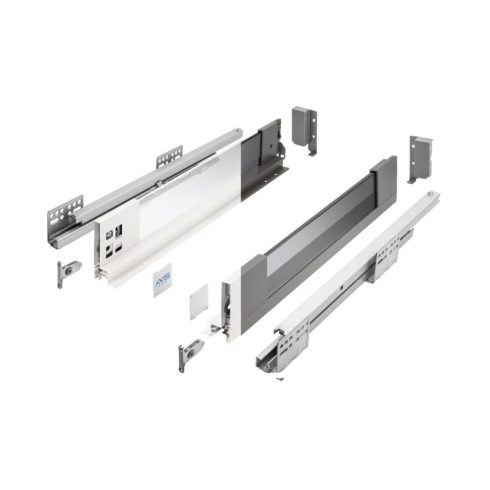 GTV AXIS PRO GLASS fiókbox antracit/fehér  A-D 300-550 mm