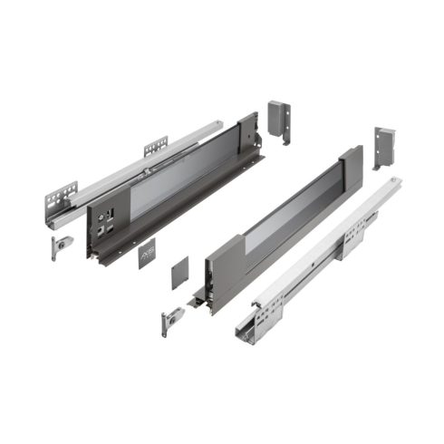 GTV AXIS PRO GLASS fiókbox antracit/fehér  A-D 300-550 mm