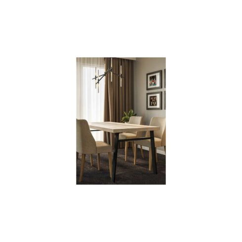 GTV Design asztalláb 710x820, fekete, trapéz