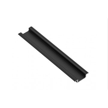   GTV GLAX bemarós profil fekete 2m | 22-15,25x5 (17mm takarás nélkül)