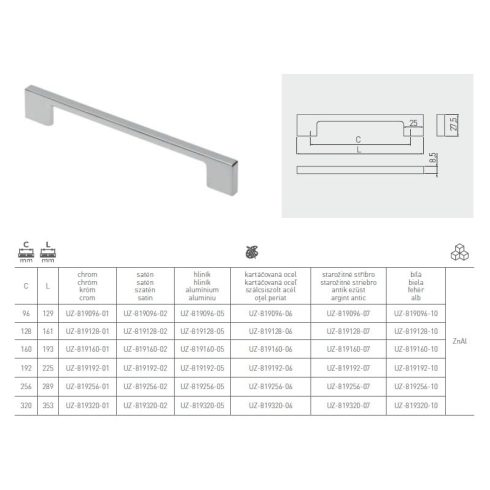 GTV Fogantyú UZ-819 - 353/320 aranyréz