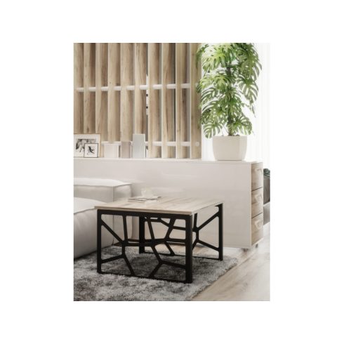 NOMET PRATO design dohányzóasztalláb garnitúra, fekete